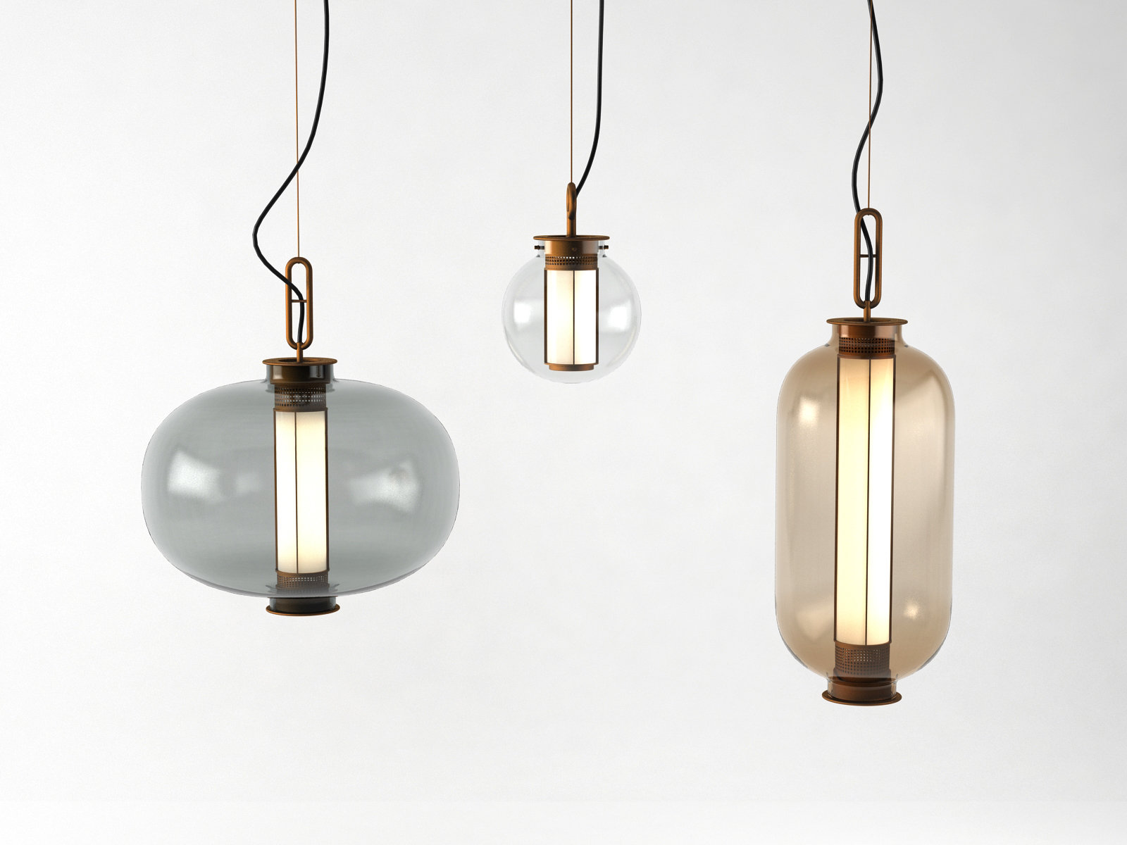 Подвесной светильник Delight Collection Bia 10082P/B amber