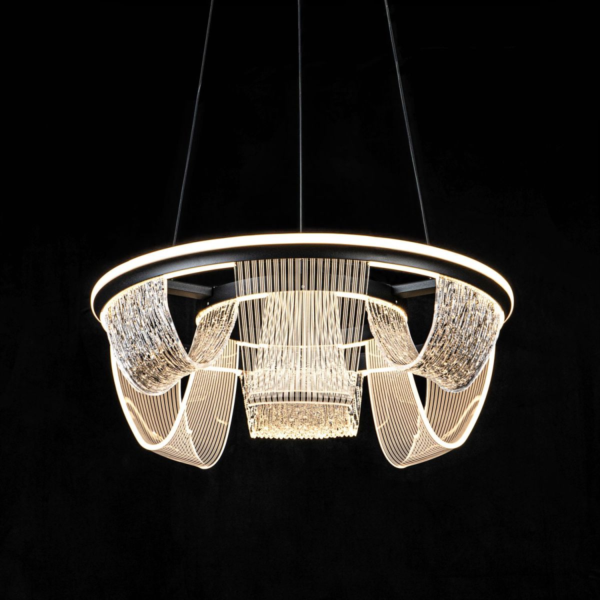 Подвесной светильник LED4U L7706-460 BK