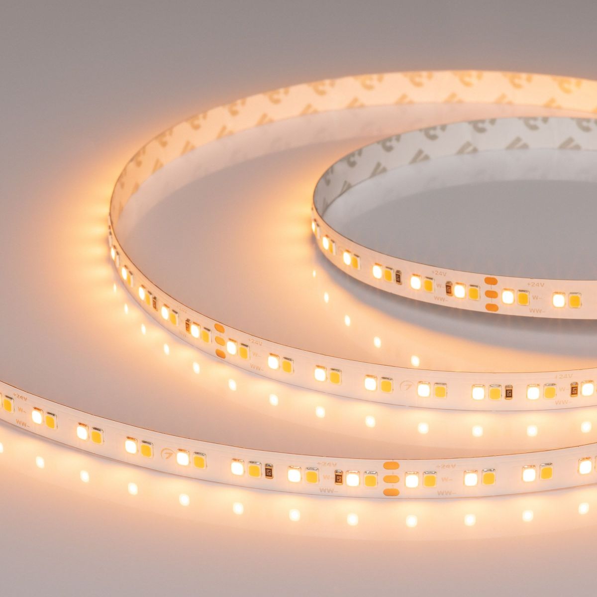 Светодиодная лента Arlight UL-A160-10mm 24V Warm-MIX (15 W/m, IP20, 5m) 057684