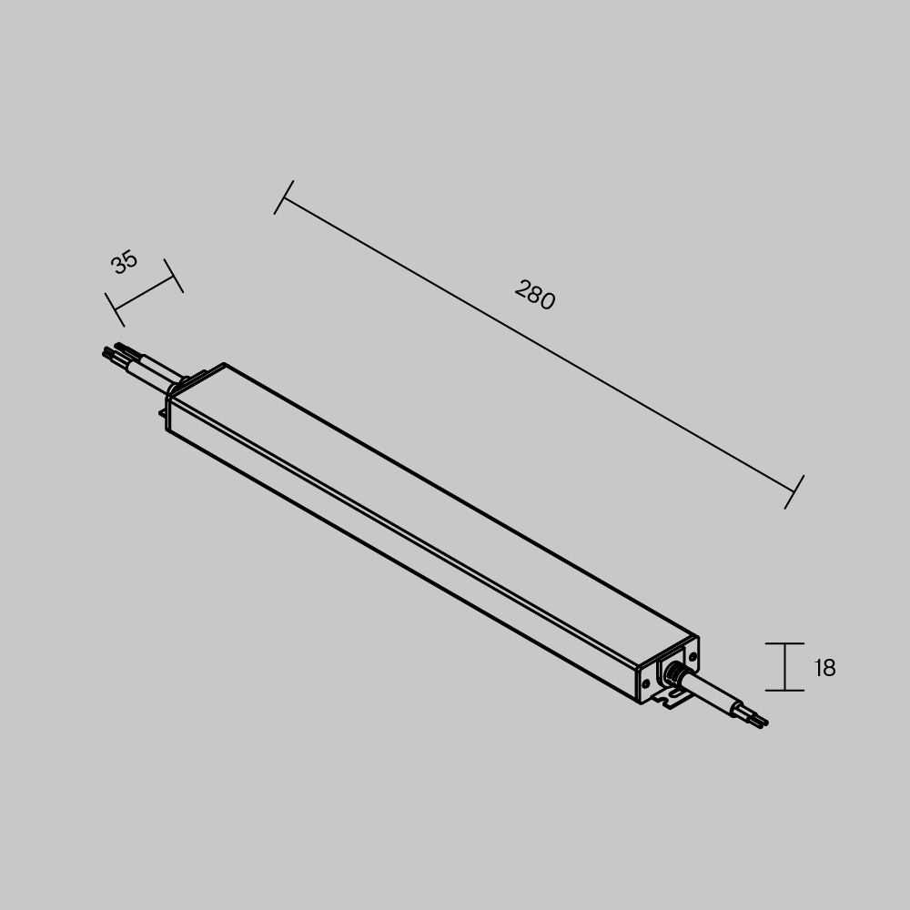 Блок питания Maytoni Led Strip PSL023 48В 60Вт IP 67 832002