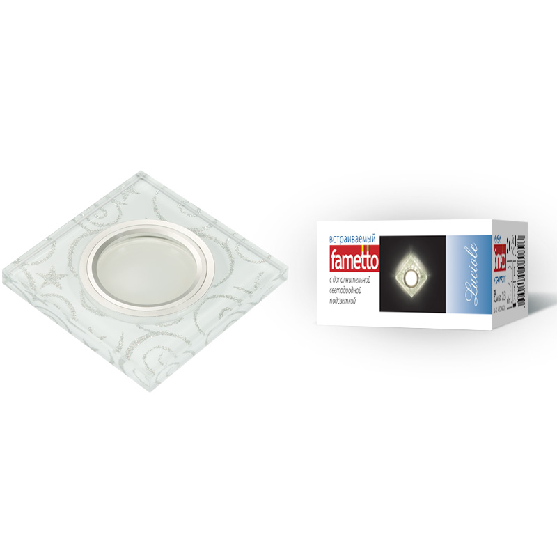 Встраиваемый светильник Fametto Luciole DLS-L203 GU5.3 CHROME/WHITE UL-00000378