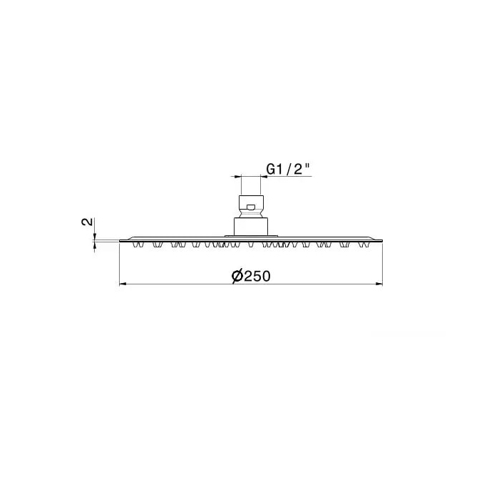 Kerama Marazzi Eterna Верхний душ 25см., настенный/потолочный, тропический душ, цвет: брашированная медь pvd