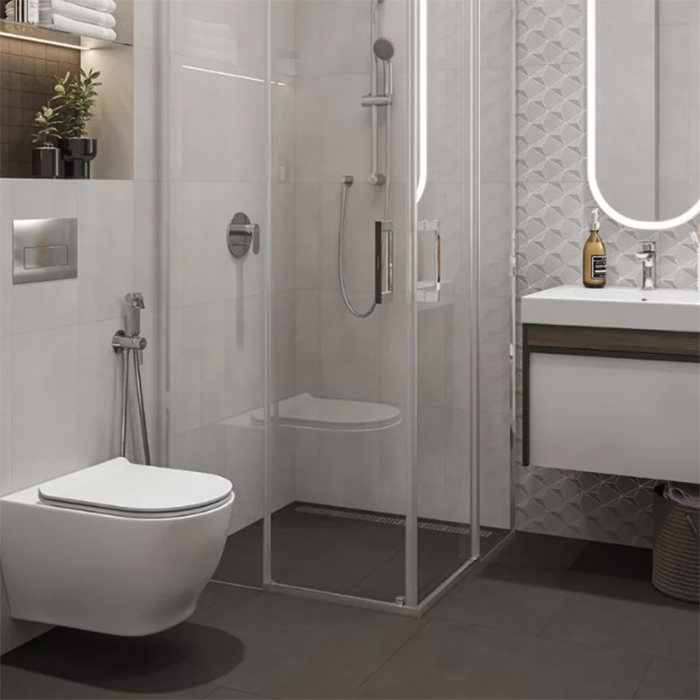 Kerama Marazzi Modula Унитаз подвесной, безободковый, с крепежом, цвет: белый глянцевый