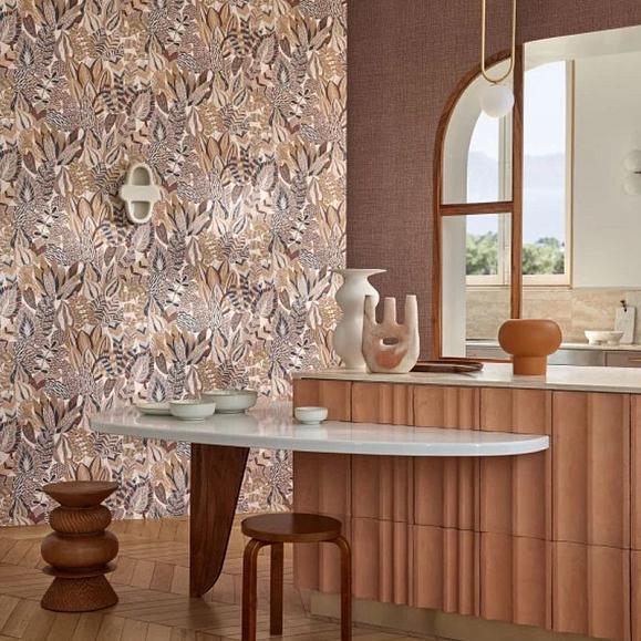 Обои Casamance 76691630 Alfabia Acajou/taupe