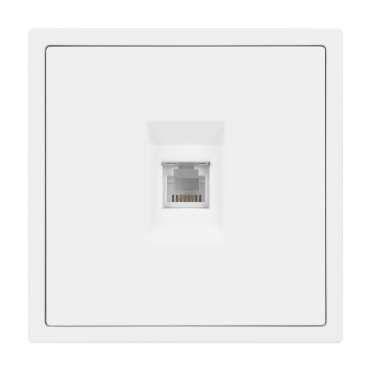 Механизм телефонной розетки Arlight SCT-NOBE-MTL1-SFPL-WH (RJ-11, 4C) (Белый кварц) 054300