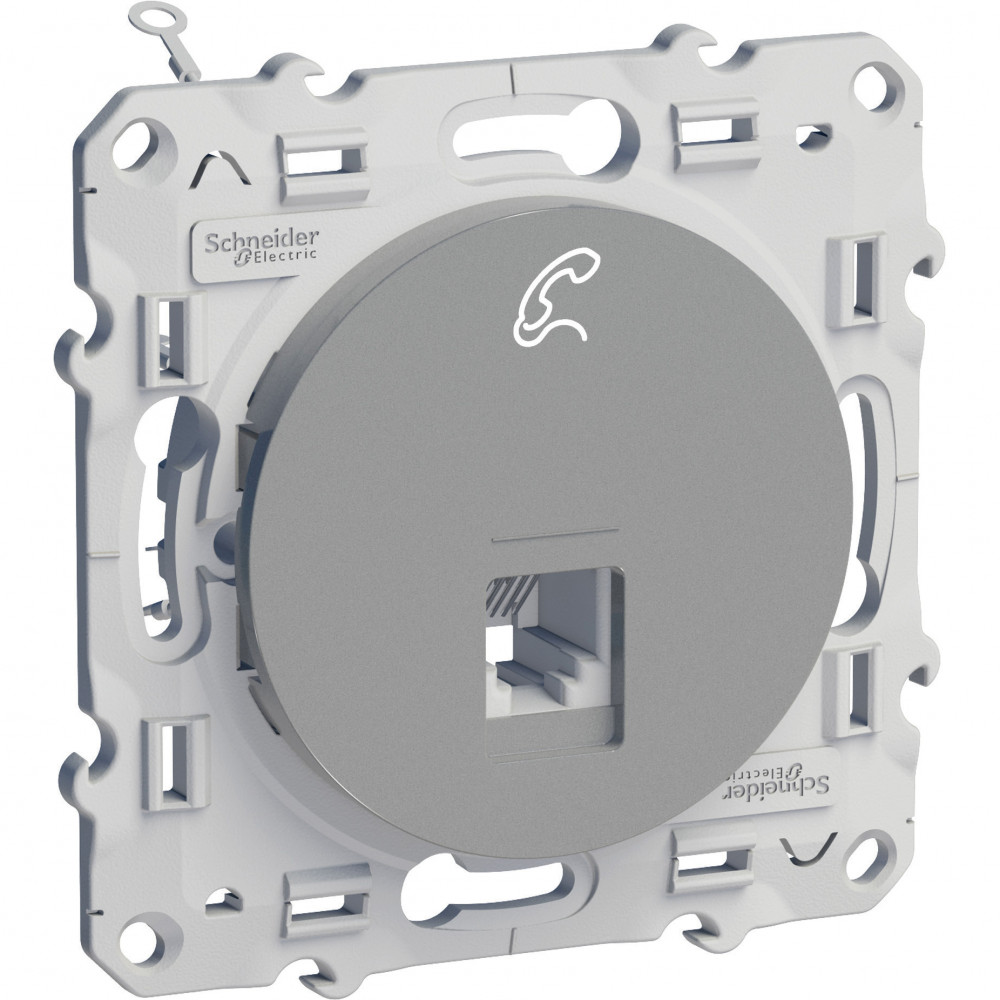 Розетка телефонная RJ12 Schneider Electric Odace S53R497