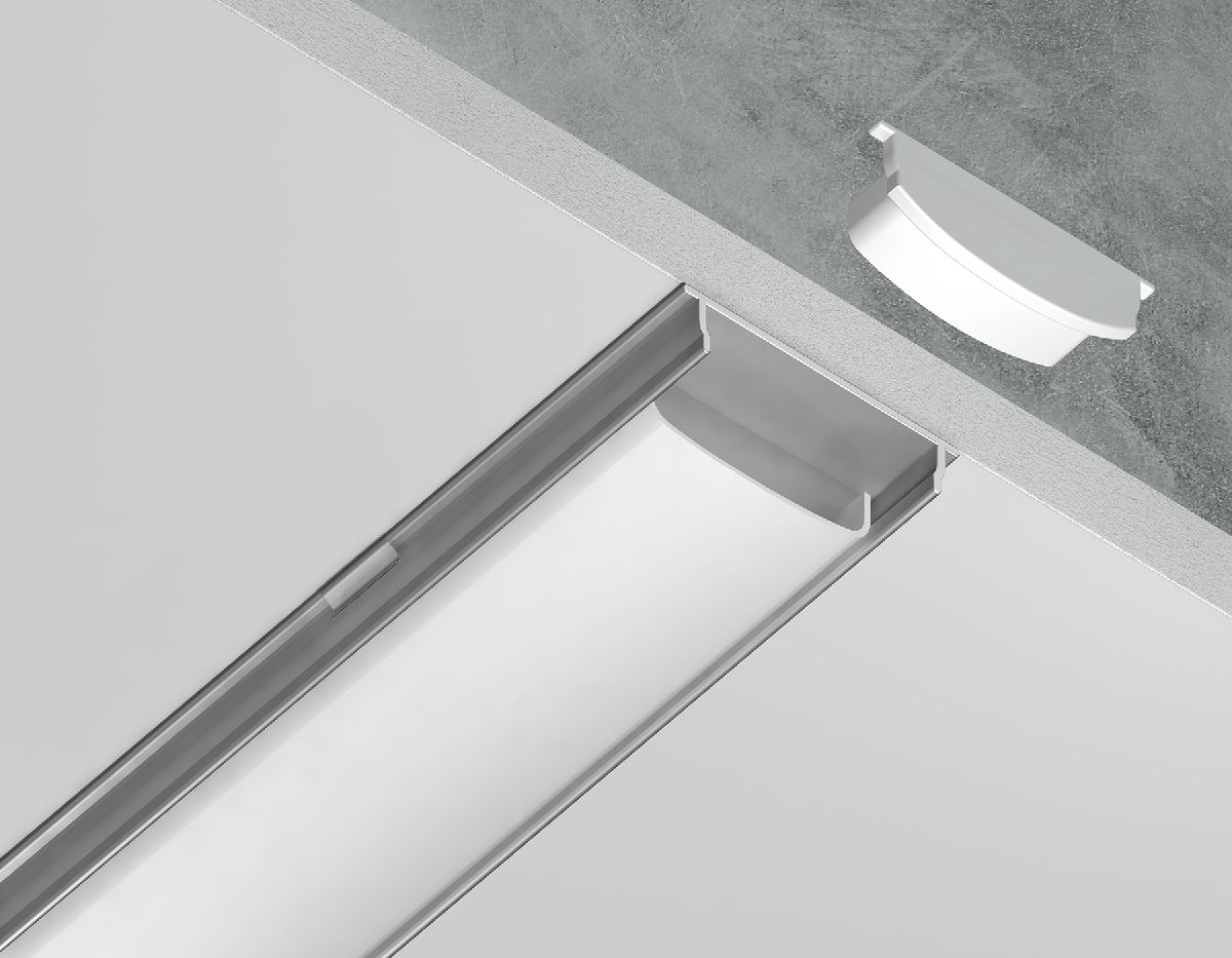 Алюминиевый накладной профиль Ambrella Light Alum Profile GP1600AL