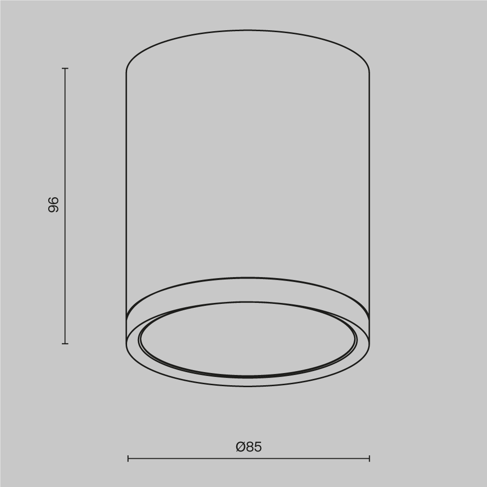 Потолочный светильник Maytoni Technical Hoop C086CM-GX53-MRD-WS