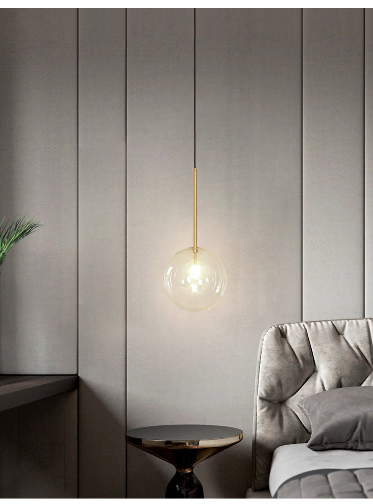 Подвесной светильник Delight Collection Ball Sola 9217P/D200 gold
