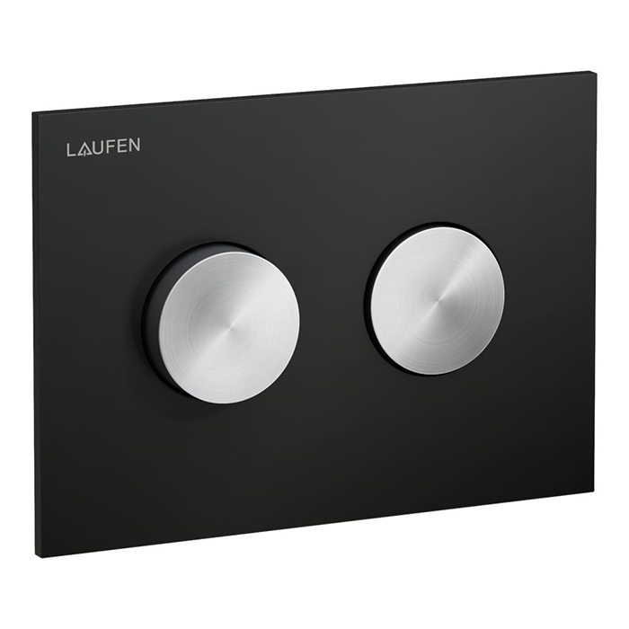 Laufen INEO GROOVE Клавиша смыва, панель: черный матовый, клавиши: PVD нерж. сталь матовая