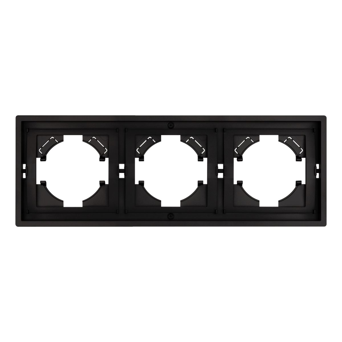 Рамка пластиковая на 3 поста Arlight FRM-TENDO-PL-3-BK 053844
