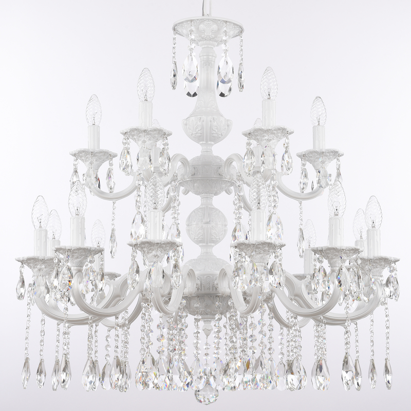 Подвесная люстра Bohemia Ivele Crystal AL78101/12+6/250/2D A WG