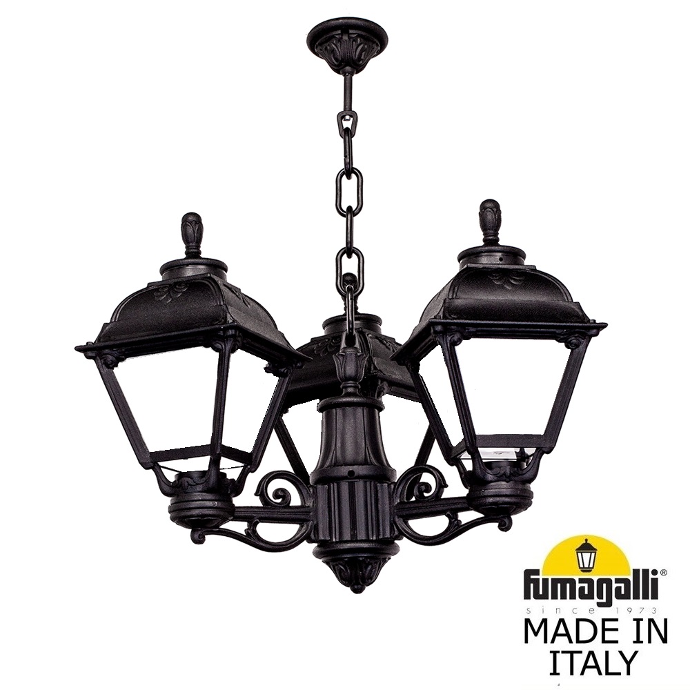 Уличный подвесной светильник Fumagalli SICHEM/CEFA 3L U23.120.S30.AYE27