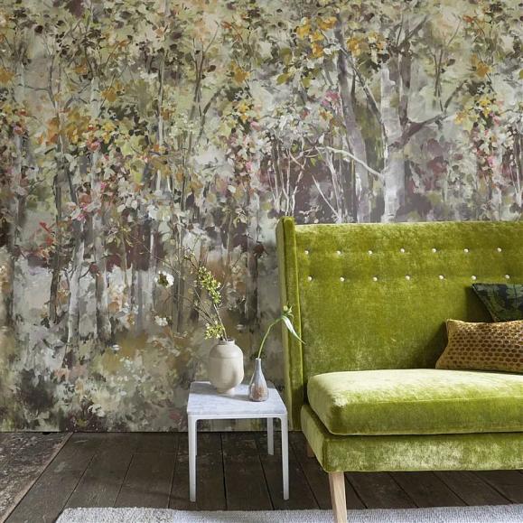 Панно Designers Guild PDG1176/01 Bois De Bouleau Scene 2 Sepia