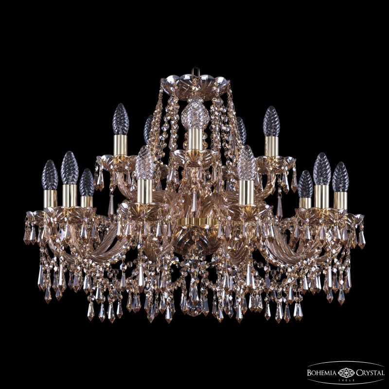 Подвесная люстра Bohemia Ivele Crystal 1403/10+5/240 G M721