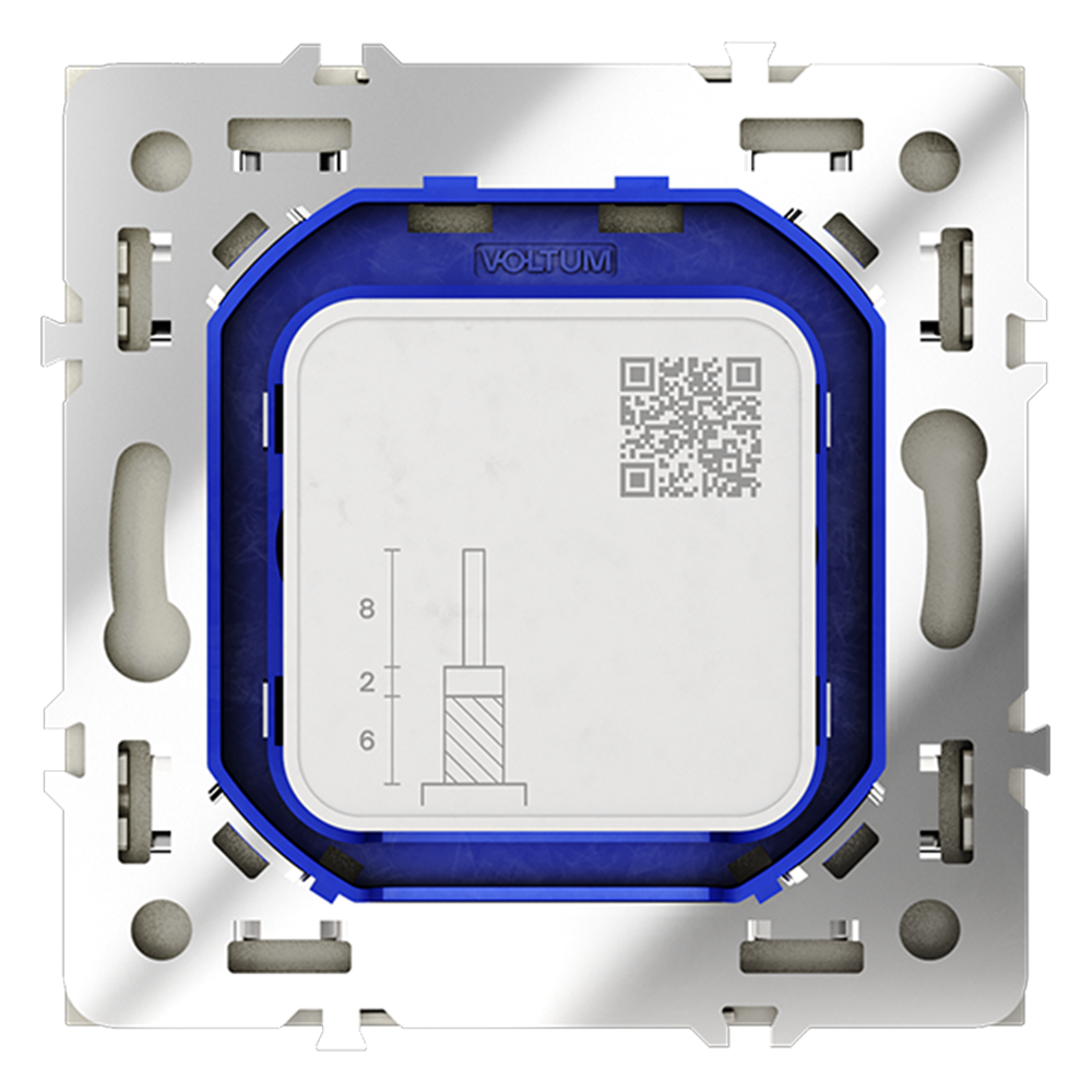 Розетка телевизионная Voltum S70 VLS060405 (сталь)