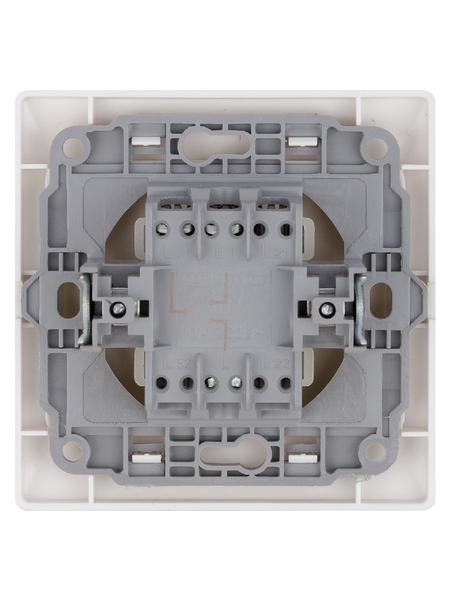 Выключатель одноклавишный с подсветкой на 2 направления Ильмень TDM Electric SQ1823-0006