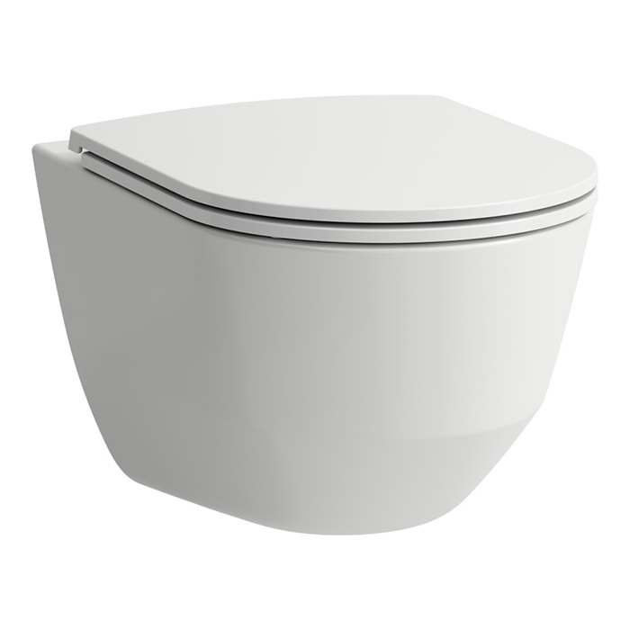 Laufen Pack Pro Комплект: унитаз подвесной 36x53см, безободковый, сиденье Slim с микролифтом, цвет: белый глянец