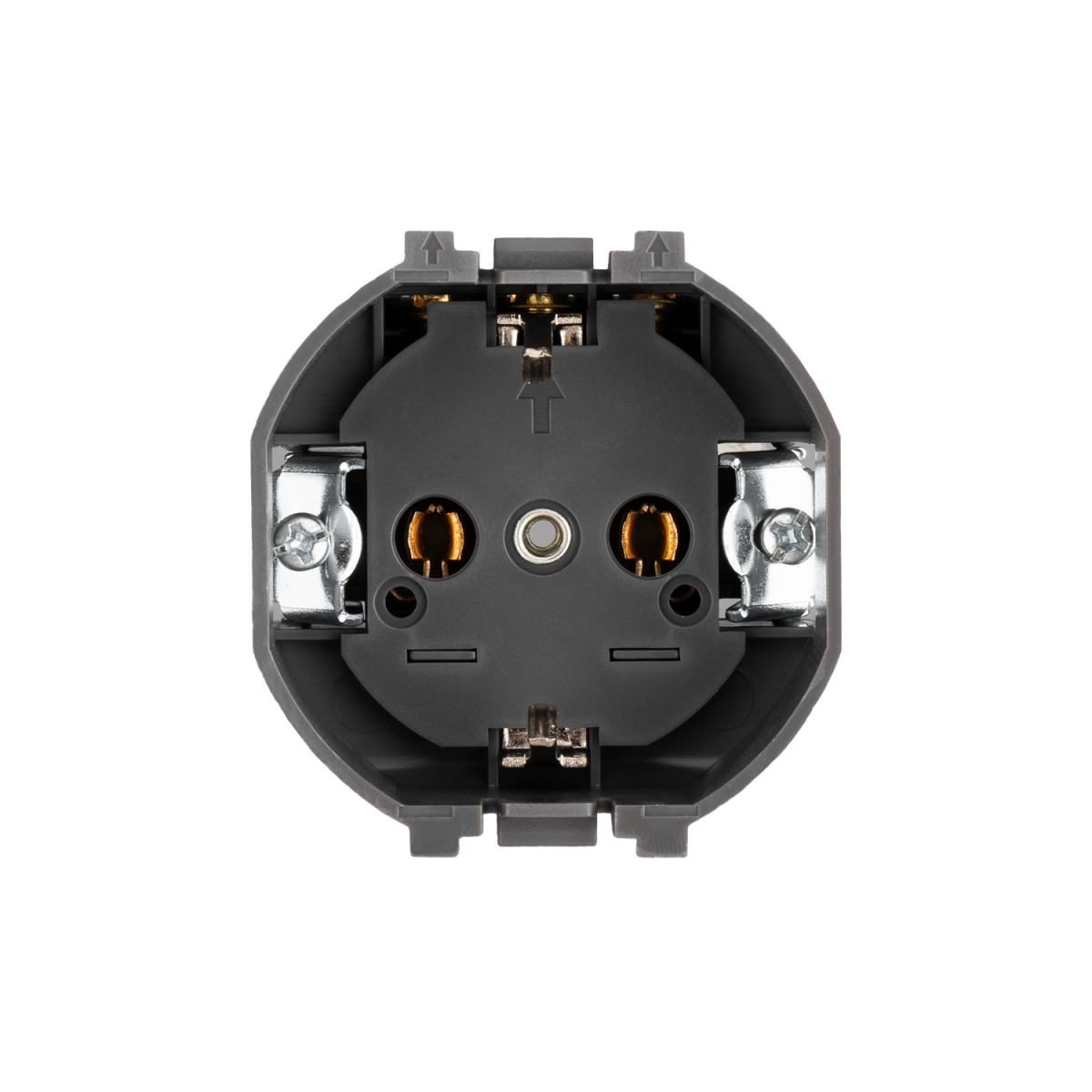 Розетка SETE 1-ая с/з с/у, со шторками 16А жемчуг IP20/IP44 KRANZ KR-79-0701-1