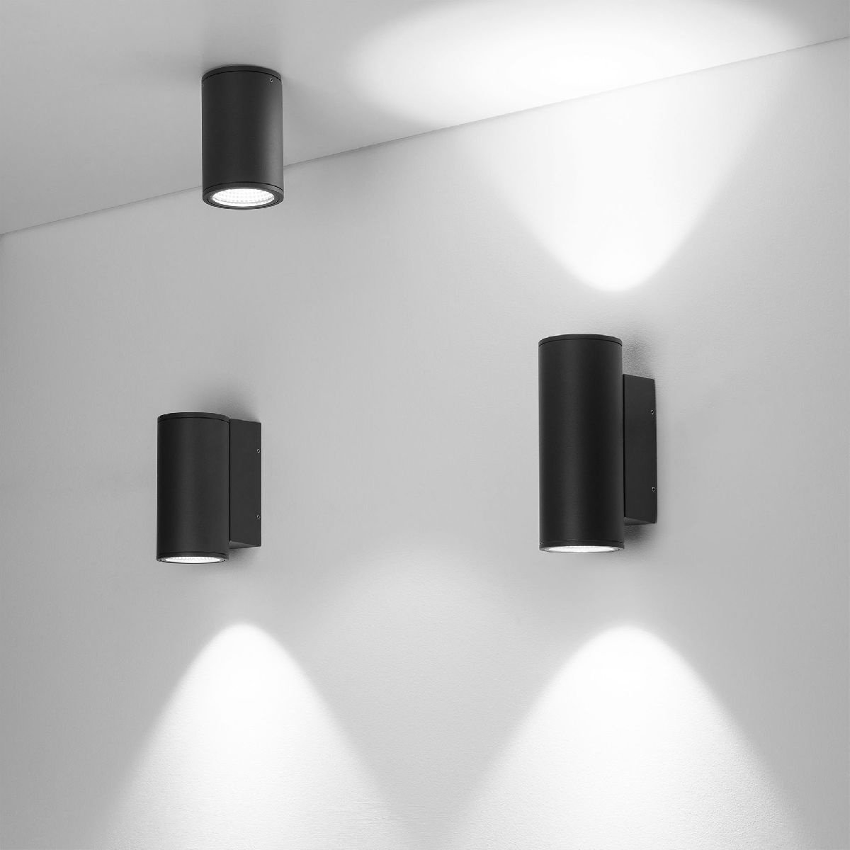 Уличный настенный светильник Arlight LGD-FORMA-WALL-TWIN-R90-2x12W Warm2700 052703