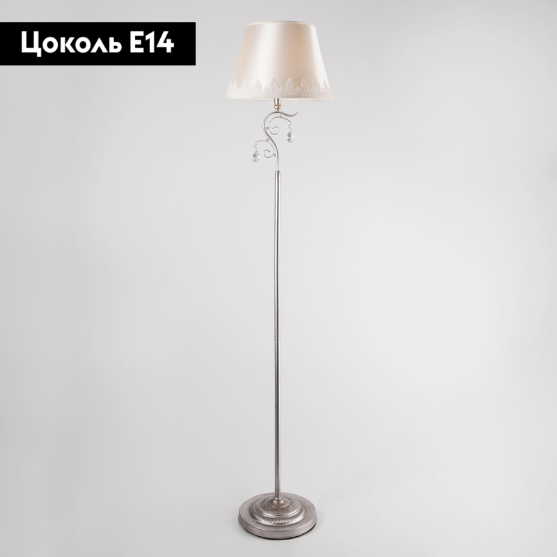 Торшер Eurosvet Incanto 01023/1 серебро