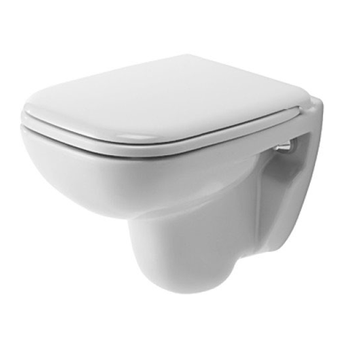 Duravit D-Code Унитаз подвесной 35х48см., компакт с вертикальным смывом, с сиденьем цвет: белый