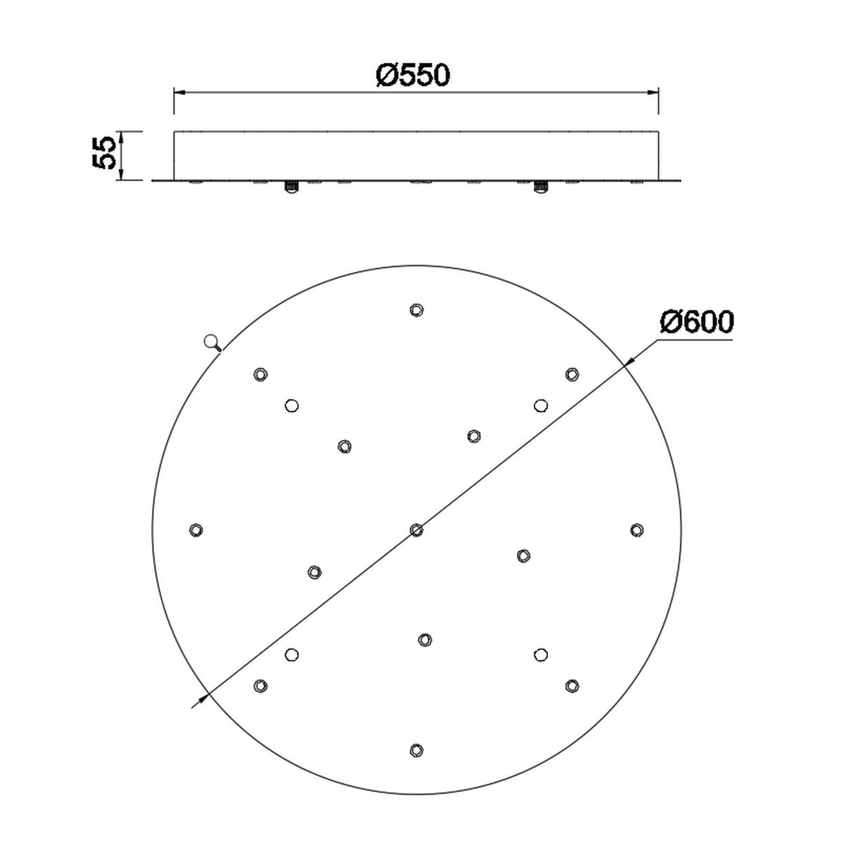 Подвесная люстра Mantra Boomerang 9372+9245 (14L)