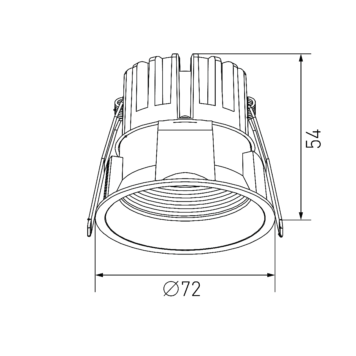 Встраиваемый светильник Designled DL-RE1202-WH-WW 011357