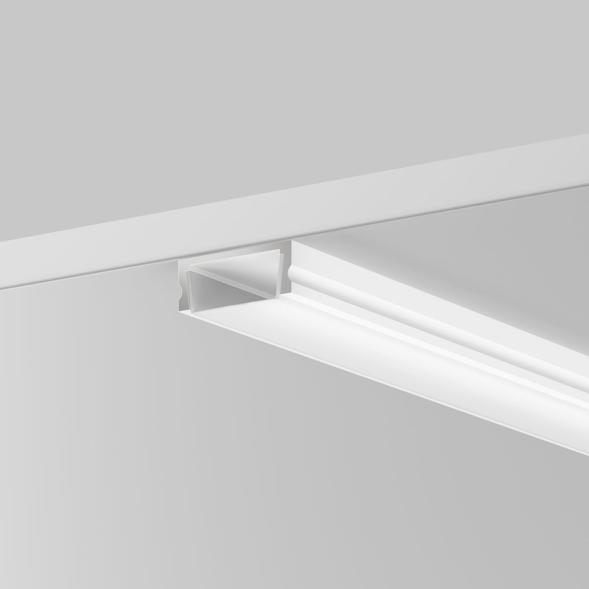 Алюминиевый профиль накладной 15x6 Maytoni Led Strip ALM-001-W-2M 631004