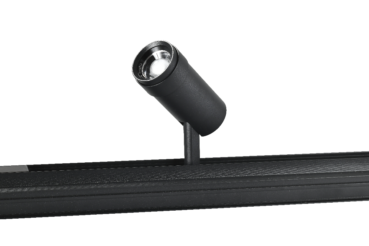Трековый магнитный светильник iLedex Vision ZOOM 4822-020-D47-10W-10/60DG-3000K-BK