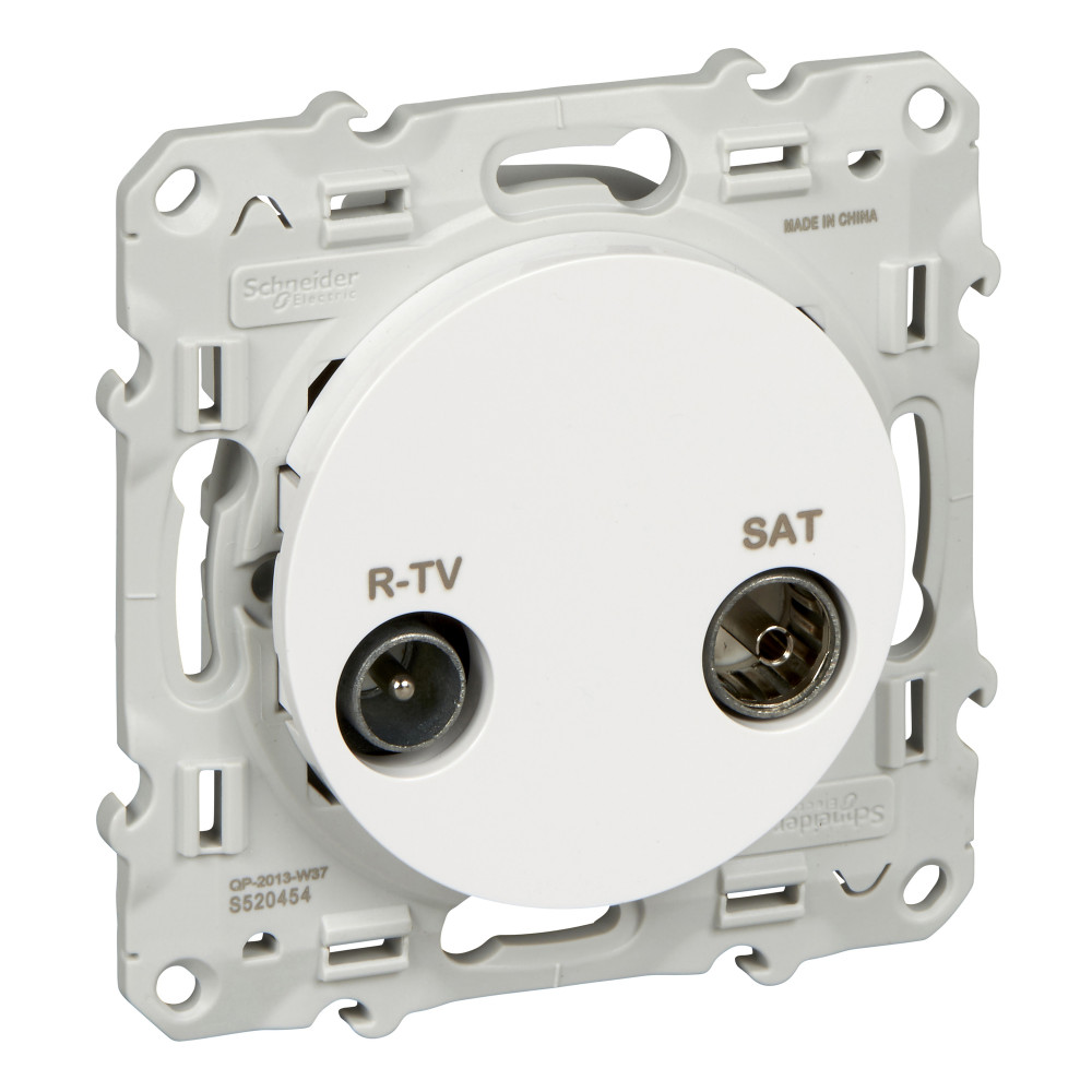Розетка R-TV/SAT Schneider Electric Odace S52R454