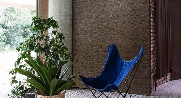 Обои Emil & Hugo 297910 Origami Dark Blue&Copper