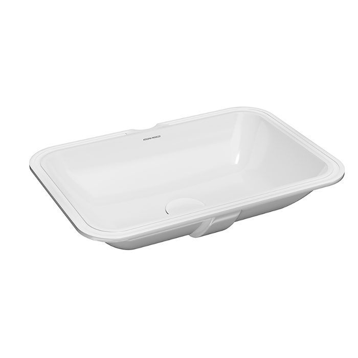 Kerama Marazzi Plaza Раковина встраиваемая снизу 54.5х38см., без отв., цвет: белый глянцевая