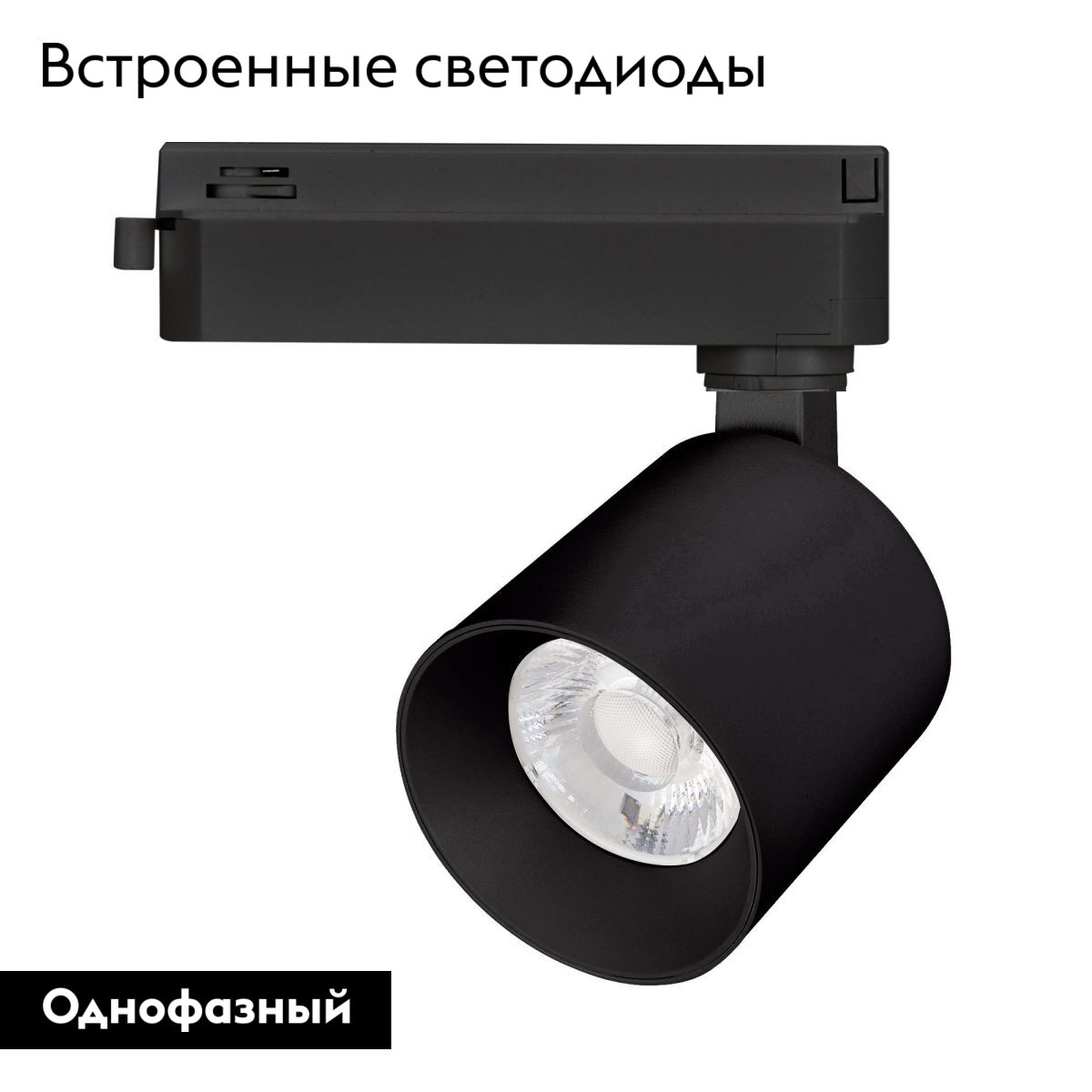 Трековый однофазный светильник Arlight LGD-DYKE-2TR-R60-8W Warm3000 (BK, 38 deg, 230V) 052260