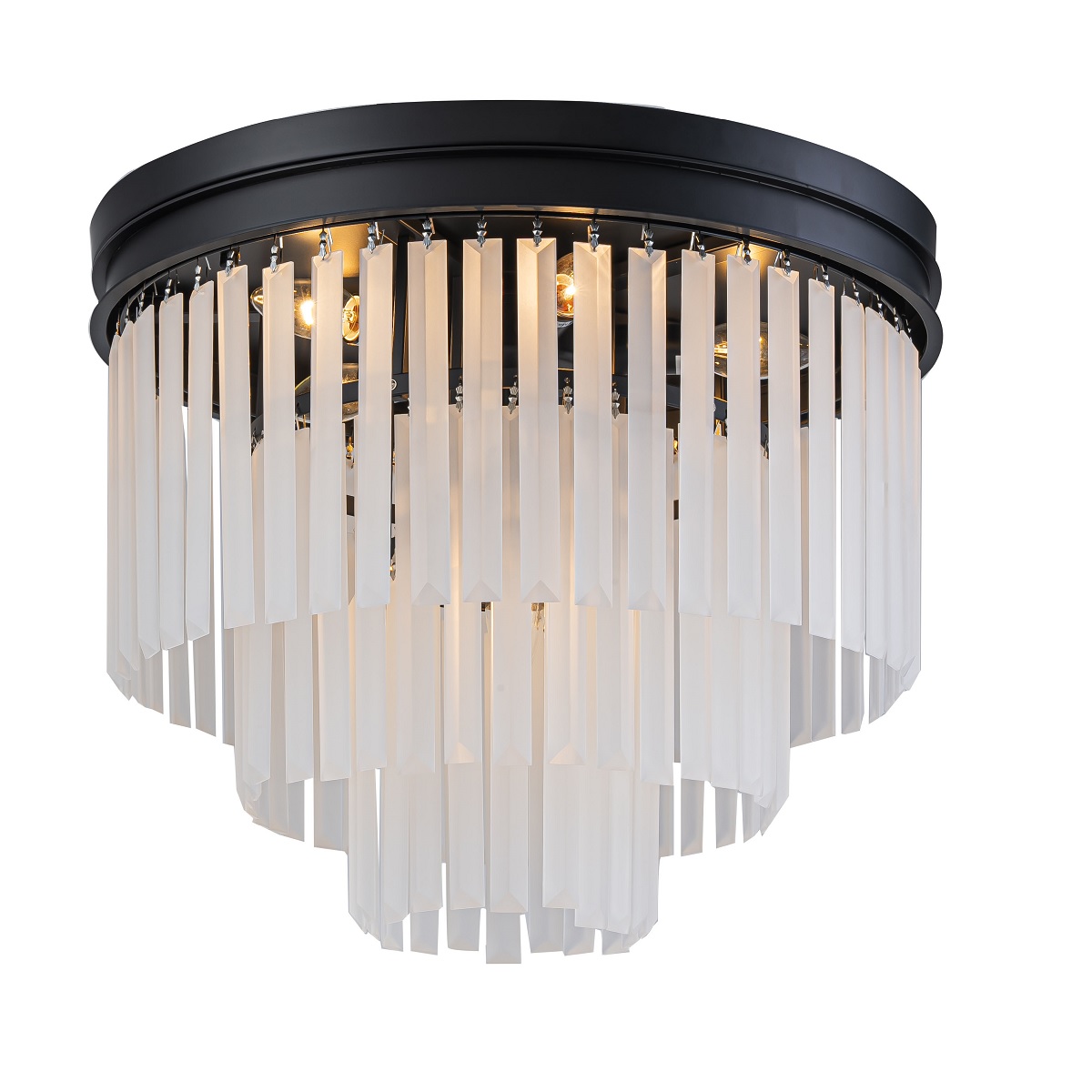 Потолочный светильник Delight Collection 1920s Odeon 771131 (KR0387C-6/P black/frost)