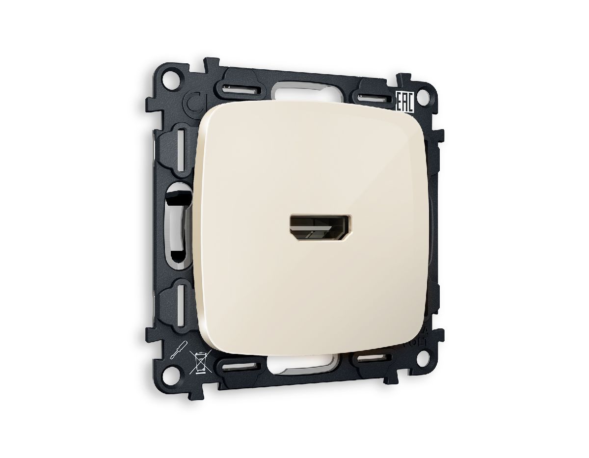 Комплект механизма розетки HDMI 2.0 40V/500mA 2.0GHz 5-18Gbit/s Ambrella Volt Omega MO314010