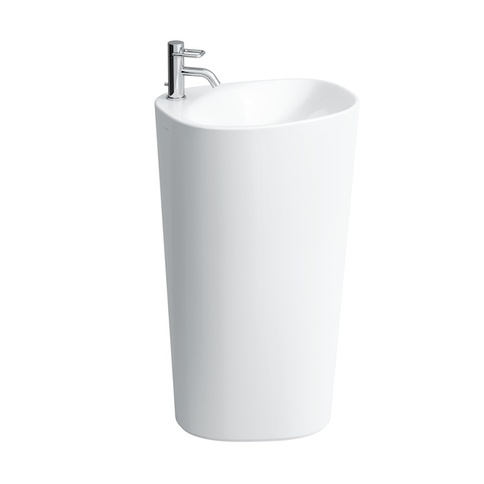 Laufen Palomba Раковина 52.5х43.5х90 см, 1 отв., напольная, покрытие LCC, цвет: белый