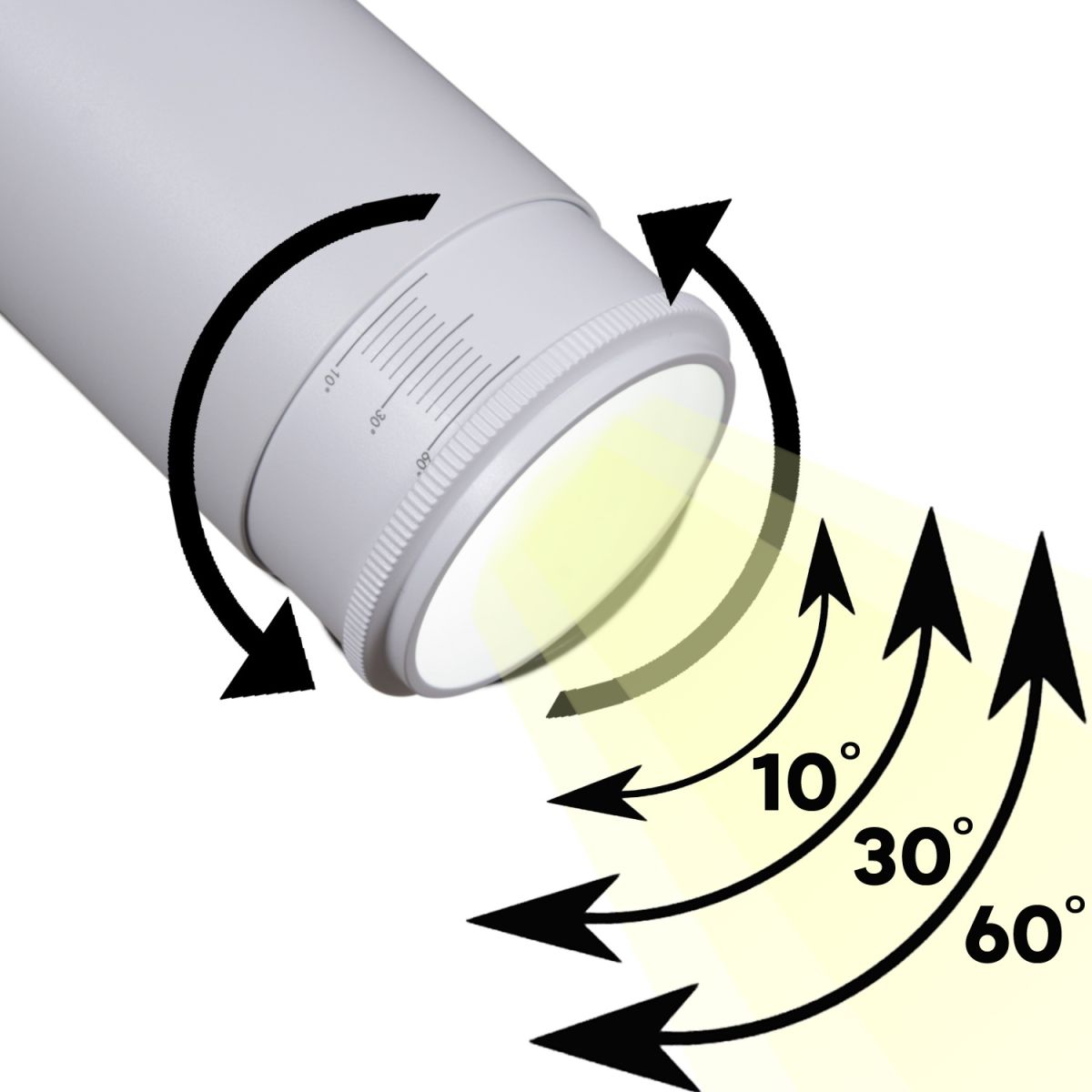 Трековый однофазный светильник Reluce 06650-9.3-LED10/20/30W CCT WT