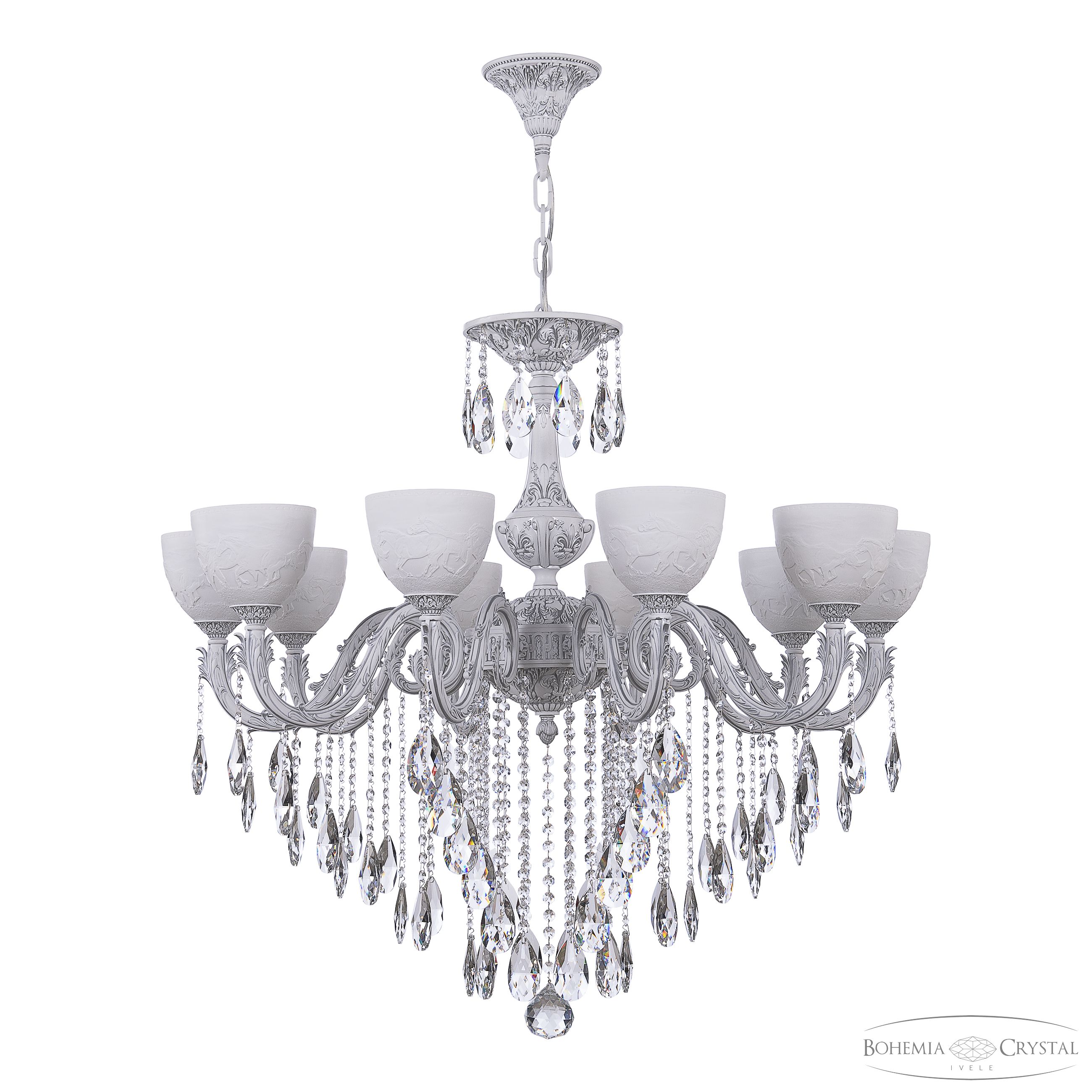 Подвесная люстра Bohemia Ivele Crystal AL79101/10/300 B WMN P1 U Horse