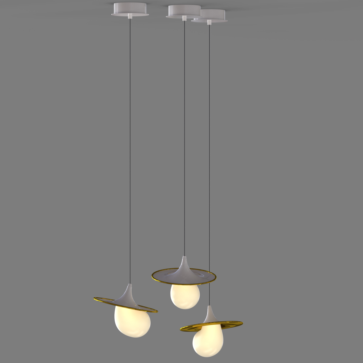 Подвесной светильник Delight Collection 10238P/1 gold/white
