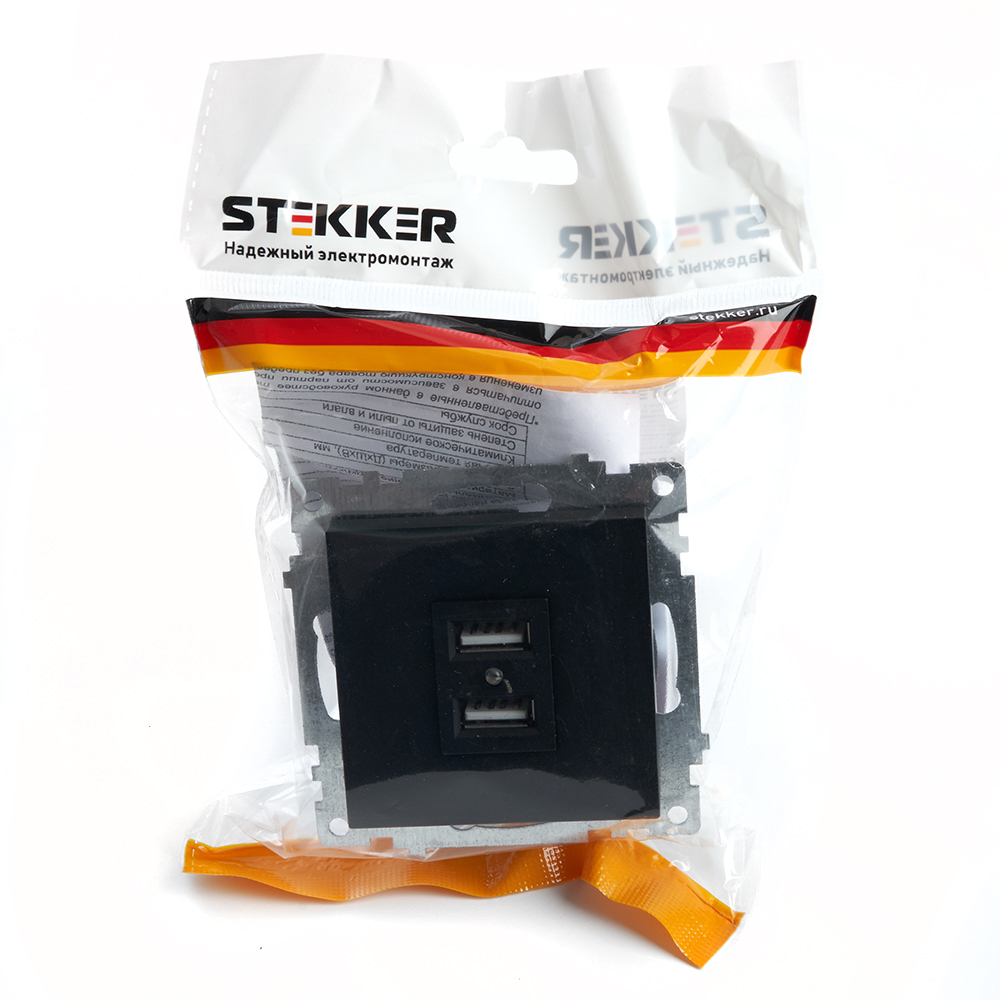 Розетка USB 2-местная Stekker Катрин 39616