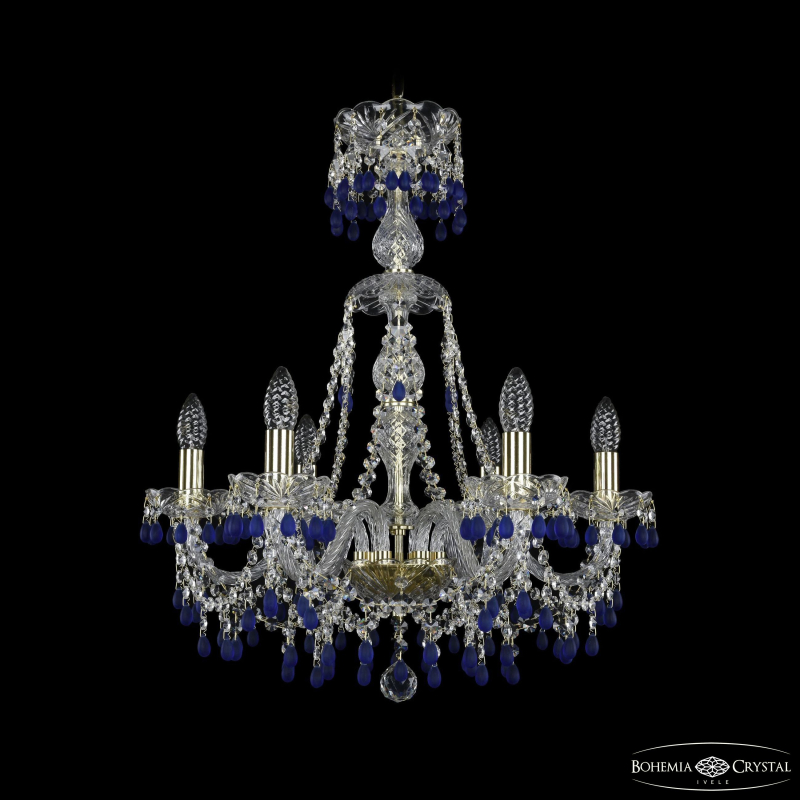 Подвесная люстра Bohemia Ivele Crystal 1410/6/195/XL-66 G V3001