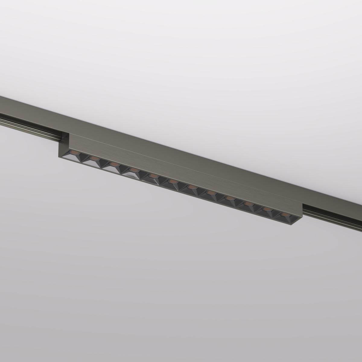 Трековый однофазный светильник Denkirs Shine grill DK5771-DN