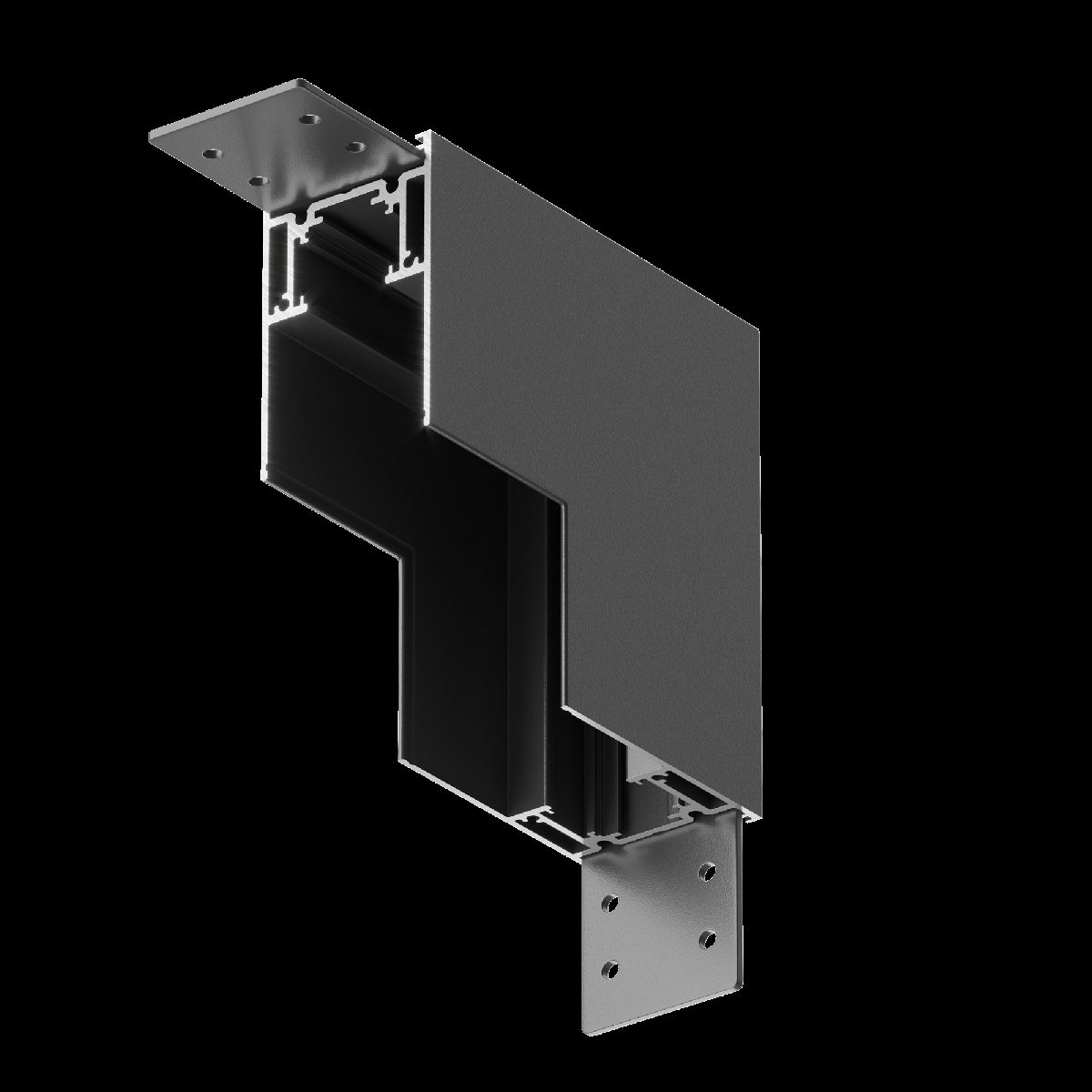 Угловой коннектор внутренний Maytoni Accessories for tracks TRA004ICL-21B