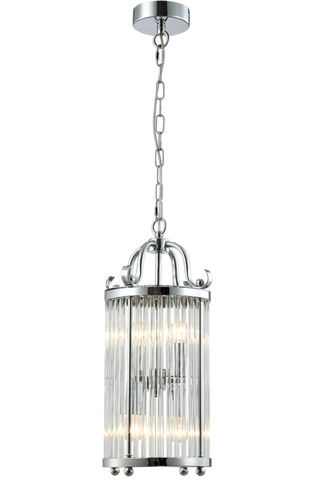 Подвесной светильник Crystal Lux Tadeo TADEO SP4 D200 CHROME/TRANSPARENTE