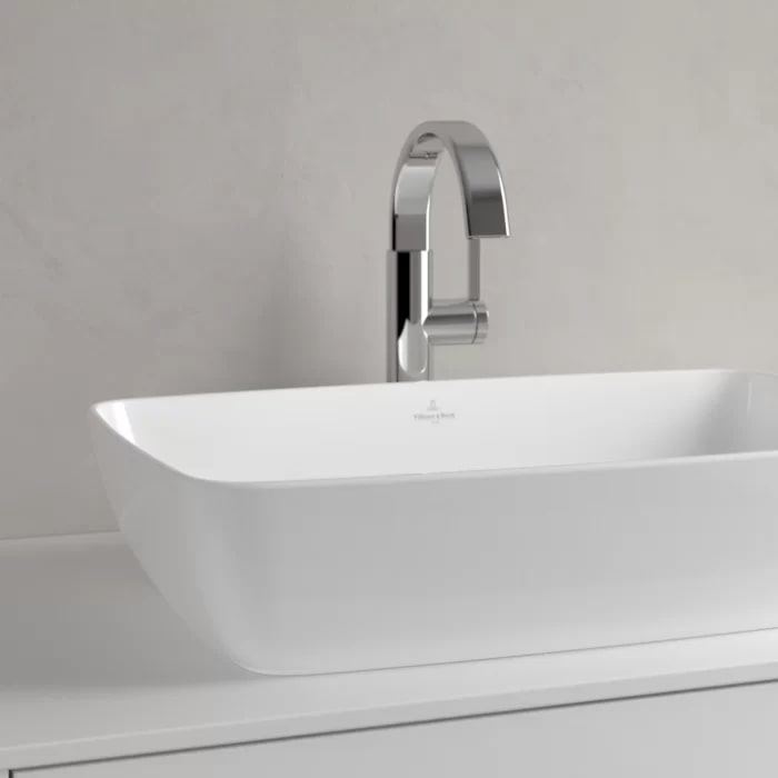 Villeroy&Boch Artis Раковина 58х38.5х12.5см., накладная, без отв., без перелива, TitanCeram, цвет: альпийский белый