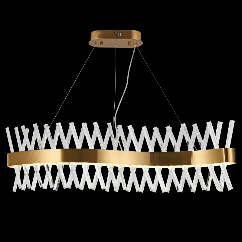 Подвесная люстра Natali Kovaltseva Halos LED LAMPS 81357 GOLD SATIN