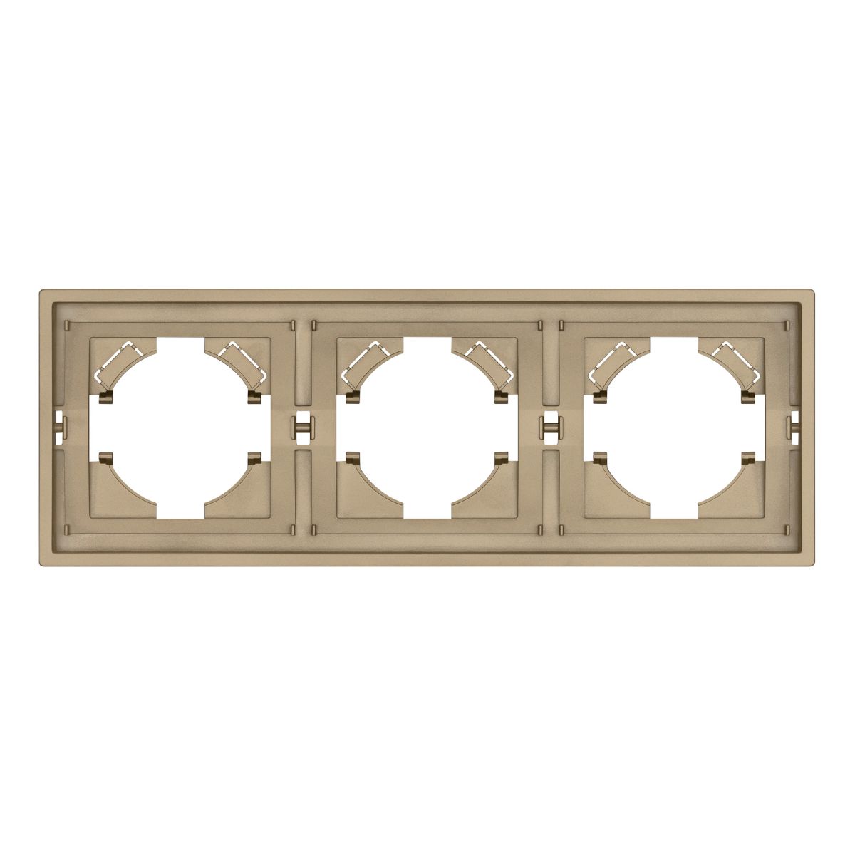 Рамка пластиковая на 3 поста Arlight FRM-TENDO-SFPL-3-GD 054651