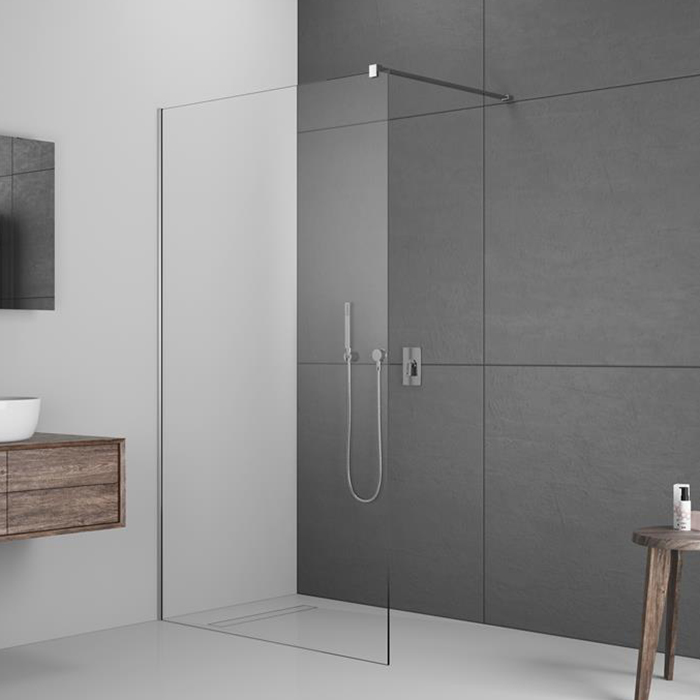 Radaway Modo New II Душевое ограждение 80см, стекло прозрачное, покрытие Easy Clean, профиль: хром