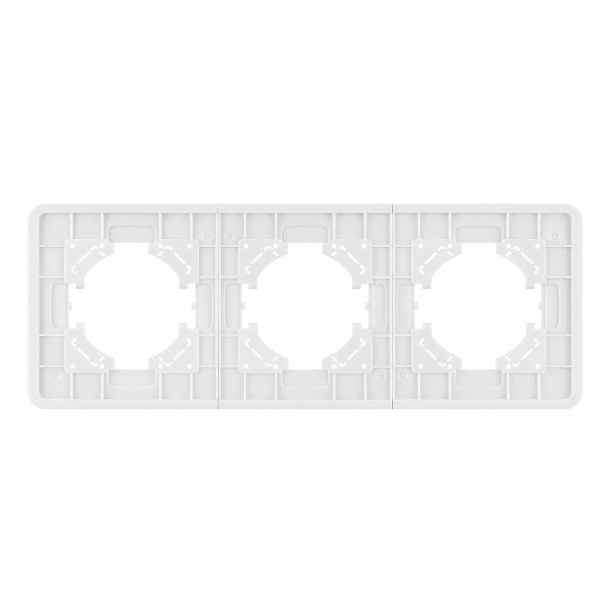 Рамка на 3 поста стеклянная Arlight FRM-OMALI-GS-3-WH 049696